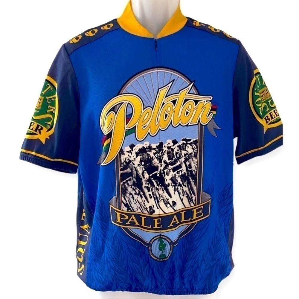Peloton Pearl Izumi Pale Ale Men’s Blue Cycling Jersey Size M